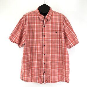 RedHead Short Sleeve Button Up Shirt Men's Size 3XL Plaid 100% Cotton Outdoor